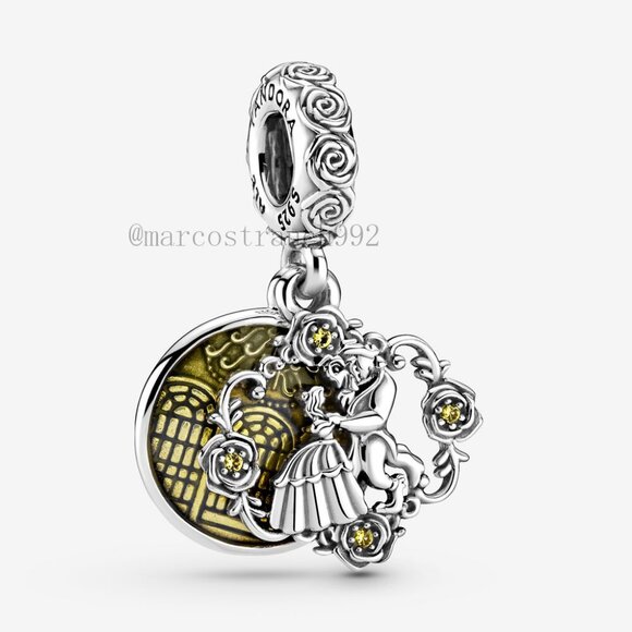 Pandora Beauty and the Beast Dancing Dangle Charm - Picture 1 of 4